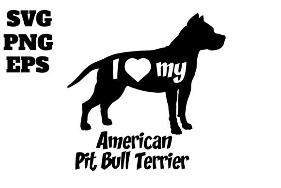 American Pit Bull Terrier I Love My Dog