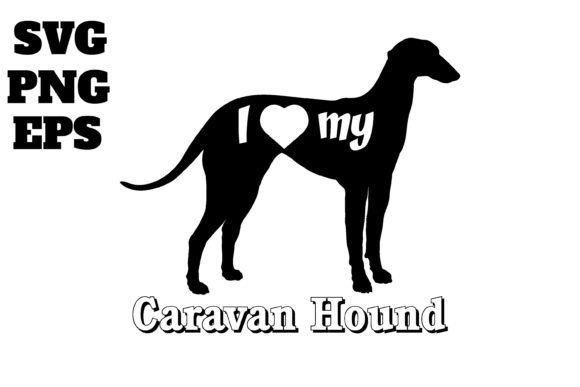 Caravan Hound Embroidery Design