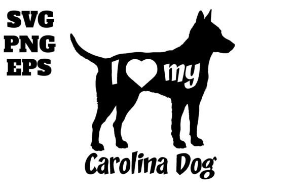 Carolina Dog Embroidery Design
