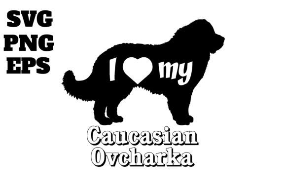 Caucasian Ovcharka Embroidery Design