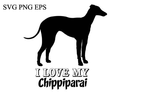 Chippiparai I Love My Dog Logo for Embroidery