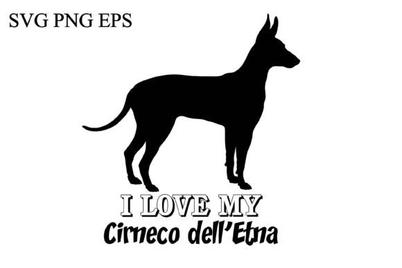 Cirneco Dell’Etna I Love My Dog Logo
