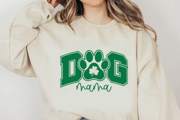 Dog Mama Paw St Patrick s Day SVG