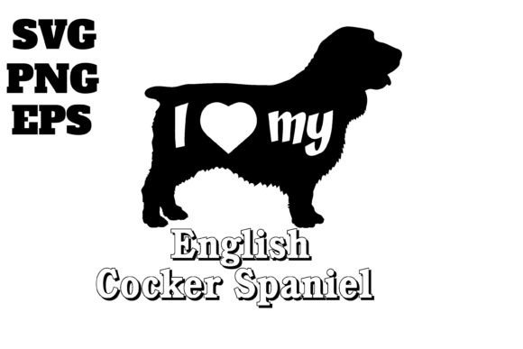 English Cocker Spaniel Embroidery Design