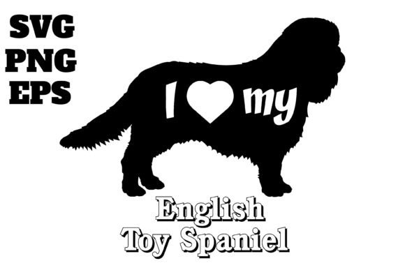 English Toy Spaniel Embroidery Design