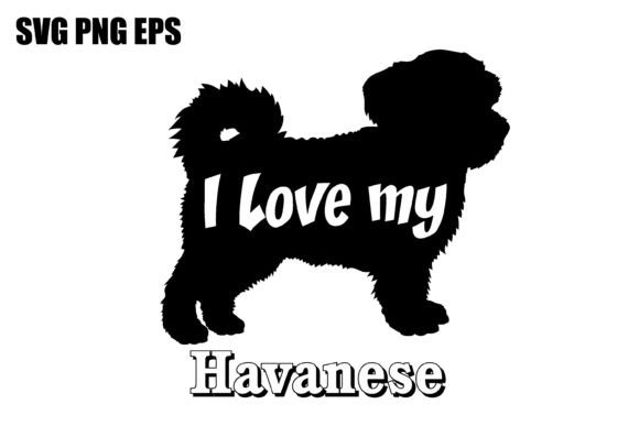 Havanese I Love My Dog Vector: An Embroidery Designer’s Take on a Canine Classic