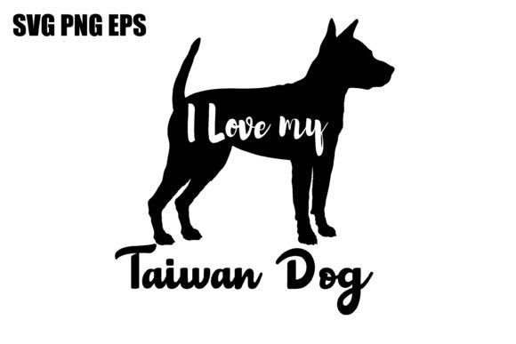 Taiwan Dog I Love My Dog Vector